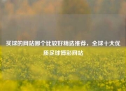 买球的网站哪个比较好精选推荐，全球十大优质足球博彩网站