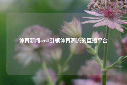 体育新闻cctv5引领体育潮流的直播平台