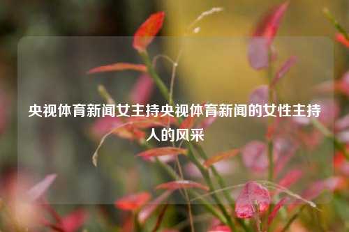 央视体育新闻女主持央视体育新闻的女性主持人的风采
