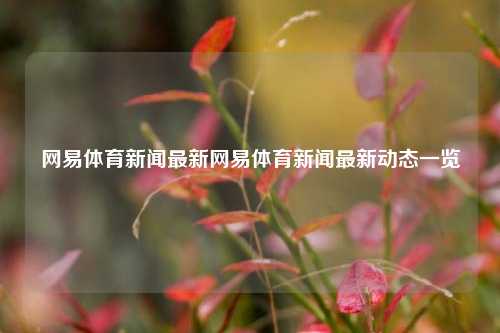 网易体育新闻最新网易体育新闻最新动态一览