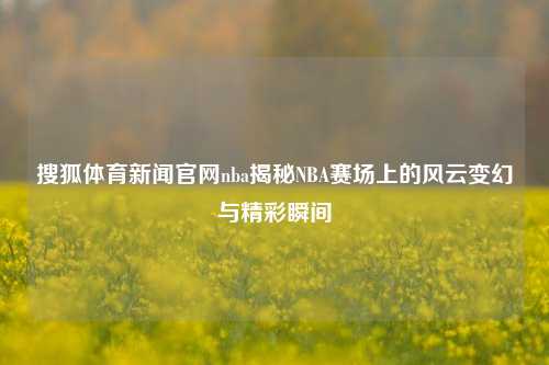 搜狐体育新闻官网nba揭秘NBA赛场上的风云变幻与精彩瞬间