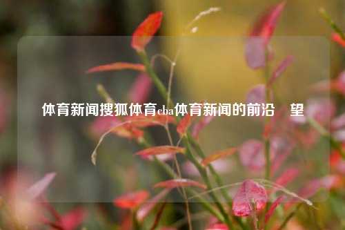 体育新闻搜狐体育cba体育新闻的前沿瞭望