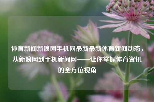 体育新闻新浪网手机网最新最新体育新闻动态，从新浪网到手机新闻网——让你掌握体育资讯的全方位视角