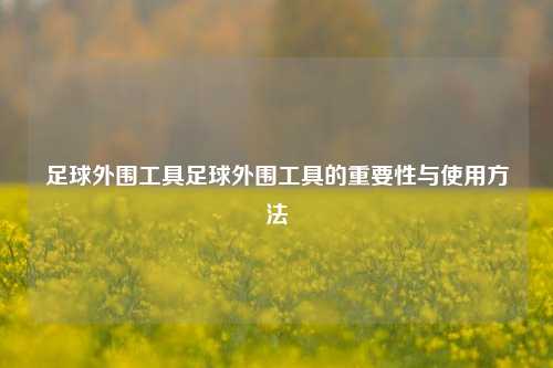 足球外围工具足球外围工具的重要性与使用方法