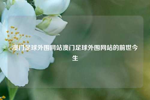 澳门足球外围网站澳门足球外围网站的前世今生