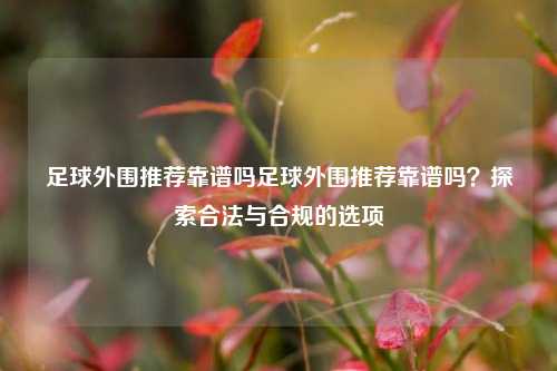 足球外围推荐靠谱吗足球外围推荐靠谱吗？探索合法与合规的选项