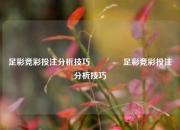 足彩竞彩投注分析技巧🌈足彩竞彩投注分析技巧