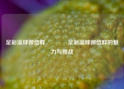 足彩滚球微信群🥉足彩滚球微信群的魅力与挑战