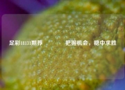 足彩18131期荐👉把握机会，稳中求胜