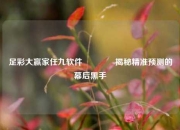 足彩大赢家任九软件🥉揭秘精准预测的幕后黑手