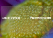10月13日足彩预测🏆把握胜负的关键时刻