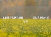 足彩竞彩如何买划算🏅足彩竞彩如何买划算