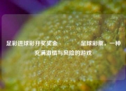 足彩进球彩开奖奖金🏅足球彩票，一种充满激情与风险的游戏