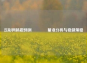 足彩网杨震预测🏆精准分析与稳健策略