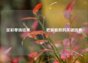 足彩单场结果🥇把握胜败的关键因素
