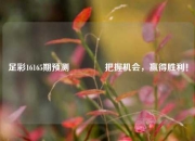 足彩16165期预测🏅把握机会，赢得胜利！