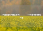 中国足彩中国足彩网👈一种独特的博彩方式