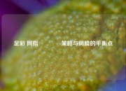 足彩 同指👍策略与风险的平衡点