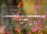 cctv5体育新闻直播今天CCTV5体育新闻直播今日亮点解析