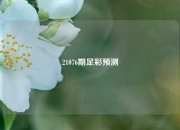 21076期足彩预测