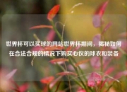 世界杯可以买球的网站世界杯期间，揭秘如何在合法合规的情况下购买心仪的球衣和装备