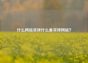 什么网站买球什么是买球网站？