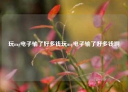 玩mg电子输了好多钱玩mg电子输了好多钱啊