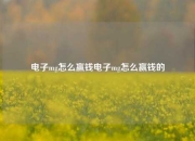 电子mg怎么赢钱电子mg怎么赢钱的
