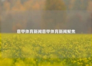 意甲体育新闻意甲体育新闻聚焦