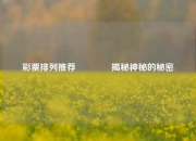 彩票排列推荐🥉揭秘神秘的秘密