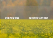 彩票合买推荐🏅策略与技巧的探讨