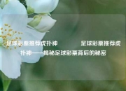 足球彩票推荐虎扑神🌈足球彩票推荐虎扑神——揭秘足球彩票背后的秘密