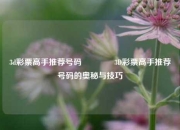 3d彩票高手推荐号码👈3D彩票高手推荐号码的奥秘与技巧