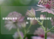彩票网址推荐👈揭秘合法合规的在线平台