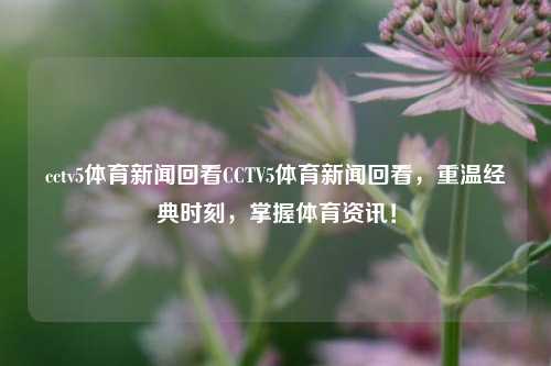 cctv5体育新闻回看CCTV5体育新闻回看，重温经典时刻，掌握体育资讯！