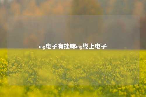 mg电子有挂嘛mg线上电子