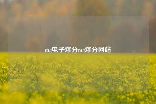 mg电子爆分mg爆分网站