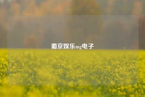 葡京娱乐mg电子