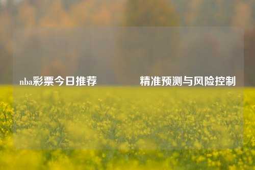 nba彩票今日推荐👍精准预测与风险控制