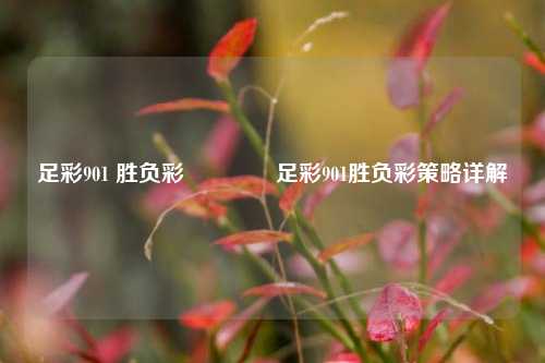 足彩901 胜负彩🏆足彩901胜负彩策略详解