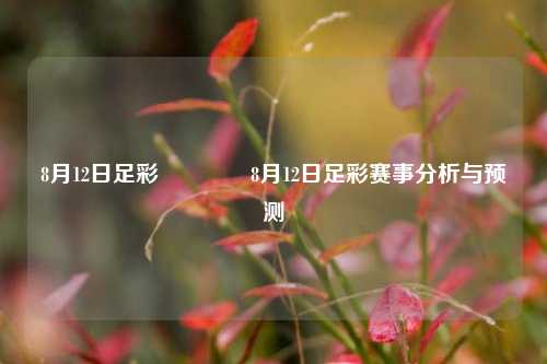 8月12日足彩🏅8月12日足彩赛事分析与预测