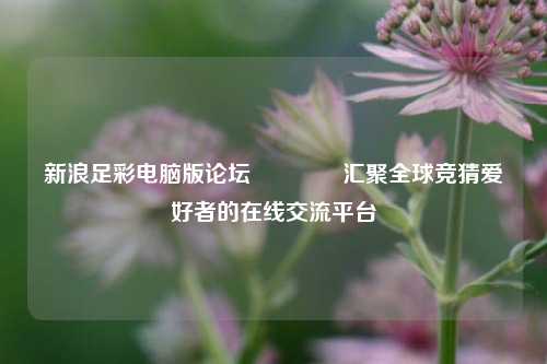 新浪足彩电脑版论坛🥉汇聚全球竞猜爱好者的在线交流平台