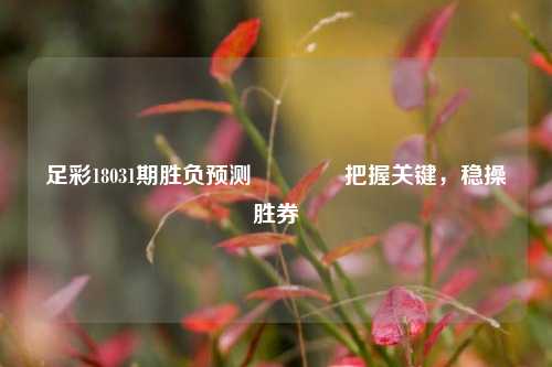 足彩18031期胜负预测🥈把握关键，稳操胜券