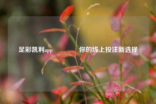 足彩凯利app🥈你的线上投注新选择