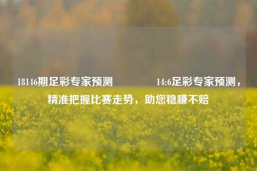 18146期足彩专家预测🥈14:6足彩专家预测，精准把握比赛走势，助您稳赚不赔