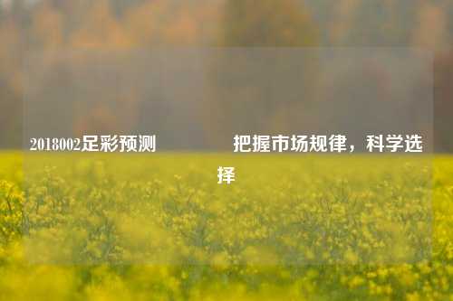 2018002足彩预测🥉把握市场规律，科学选择