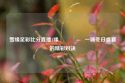雪缘足彩比分直播1缘🎖️一场冬日盛宴的精彩对决