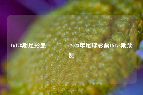 16178期足彩最👍2023年足球彩票16178期预测