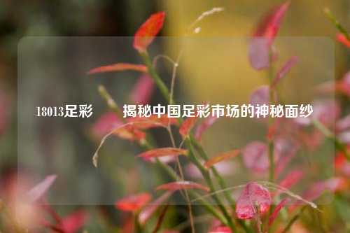 18013足彩✌️揭秘中国足彩市场的神秘面纱