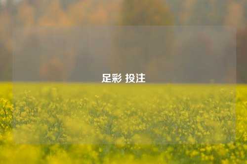 足彩 投注